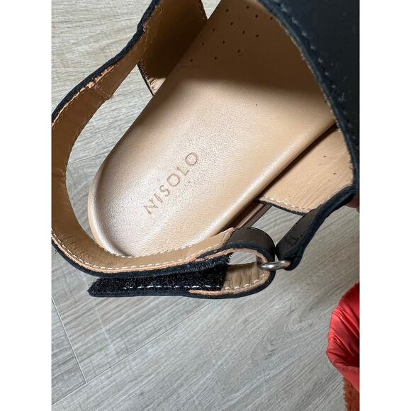 NEW Nisolo Flatform Sandals size 8.5 black - Picture 4 of 4
